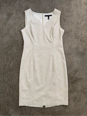EUC WHBM Beige Shift dress, Size 8